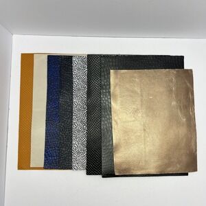 Ariat Multicolor Leather Remnants Sample Crafting Supplies Animal Print Embossed